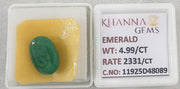 4.99/CT Natural Panna Stone with Govt. Lab Certificate-11925D48089